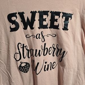 Sweet as Strawberry Wine Pink Tee